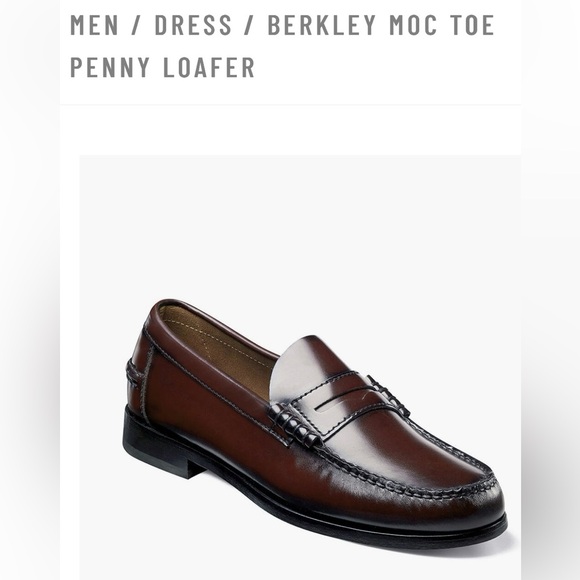 Men’s Florsheim Berkley burgundy loafers 13 B - Picture 3 of 7